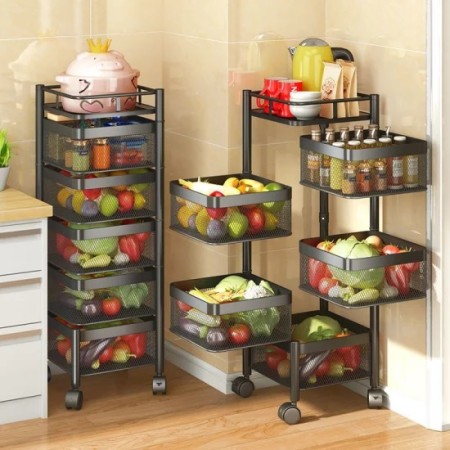 5 Layer 360 Degree Rotating Square Rack