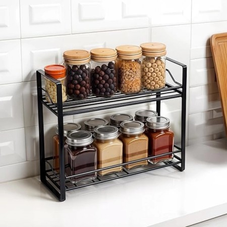 2 Layer Spice Jar Rack