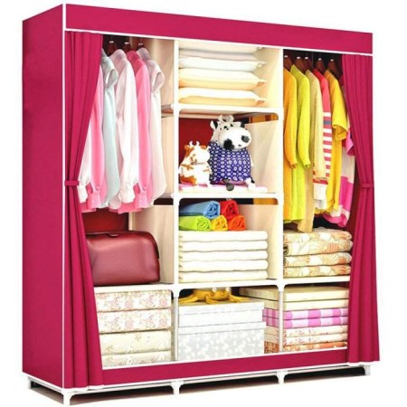 3 parts Portable Wardrobe cloth storage