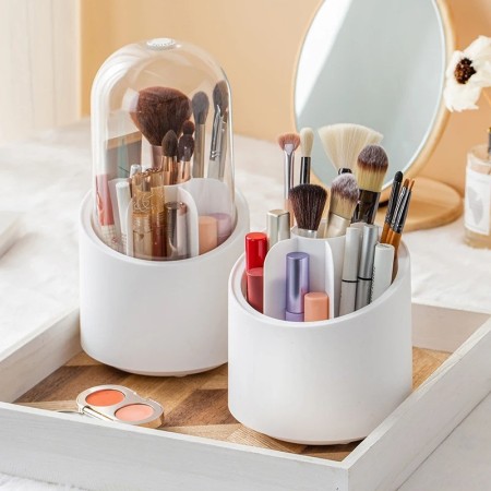 360° Rotating Makeup Brush Holder