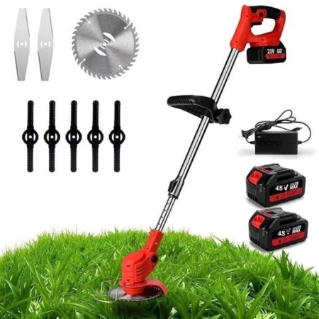 Electric Lawn Mower 48V Cordless Grass Trimmer_Double Battery